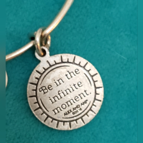 Alex & Ani silver charm bangle, Starburst design - Picture 4 of 5